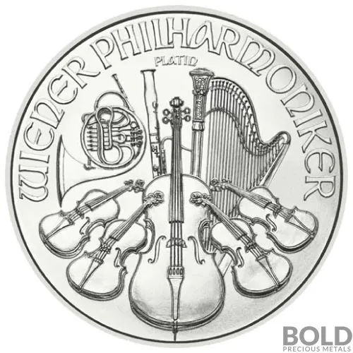 2023 Platinum 1 oz Austria Philharmonic BU Coin