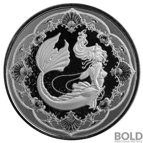 2022 1 oz Samoa Mermaid Silver Coin (BU)