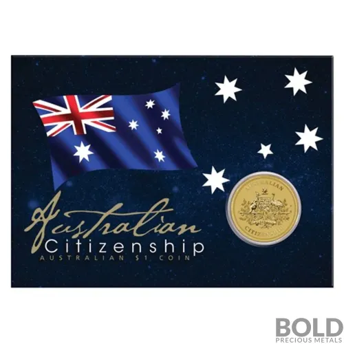 2021 Australian Citizenship $1 Coin (Not Gold, In Card)