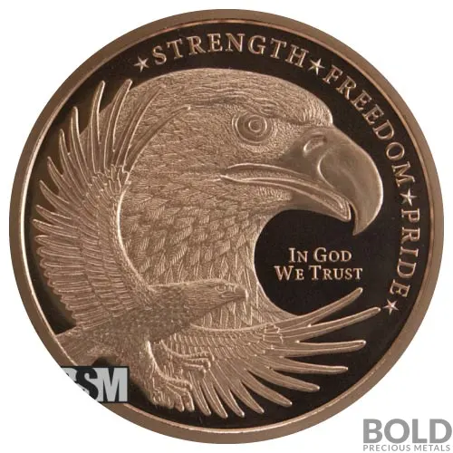 Copper 1 oz Eagle Round (Golden State Mint)