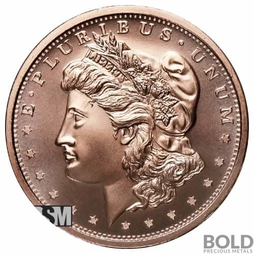 Copper 1 oz Morgan Round (Golden State Mint)