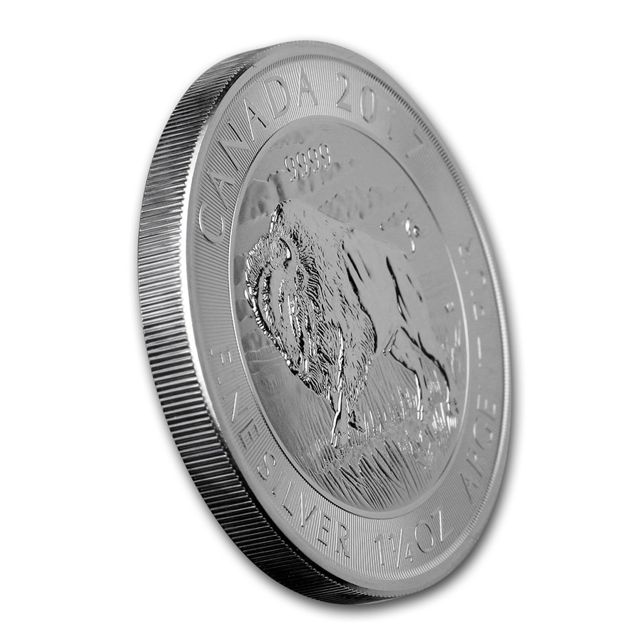 2017 1.25 oz Canadian Bison Silver Coin