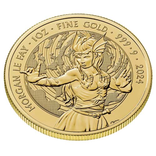 2024 1 oz British Myths & Legends Morgan Le Fay Gold Coin (BU)