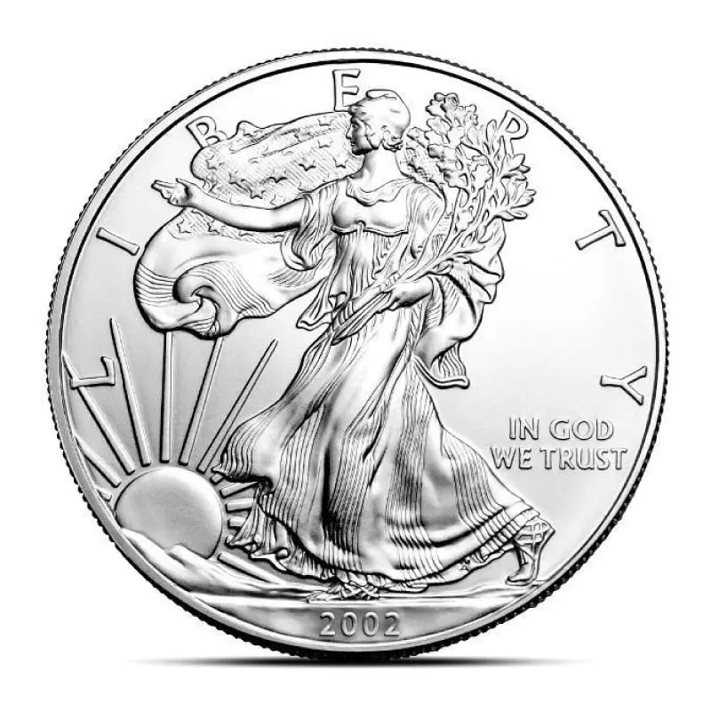 2002 1 oz American Eagle Silver Coin (BU)