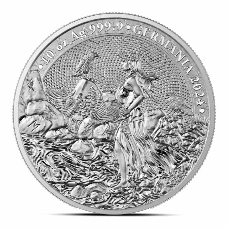 2024 10 oz Lady Germania Silver Round (BU)