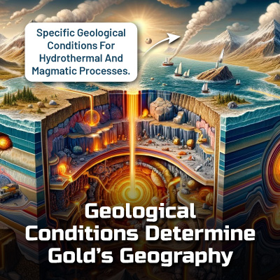 Geological Conditions Determine Gold’s Geography