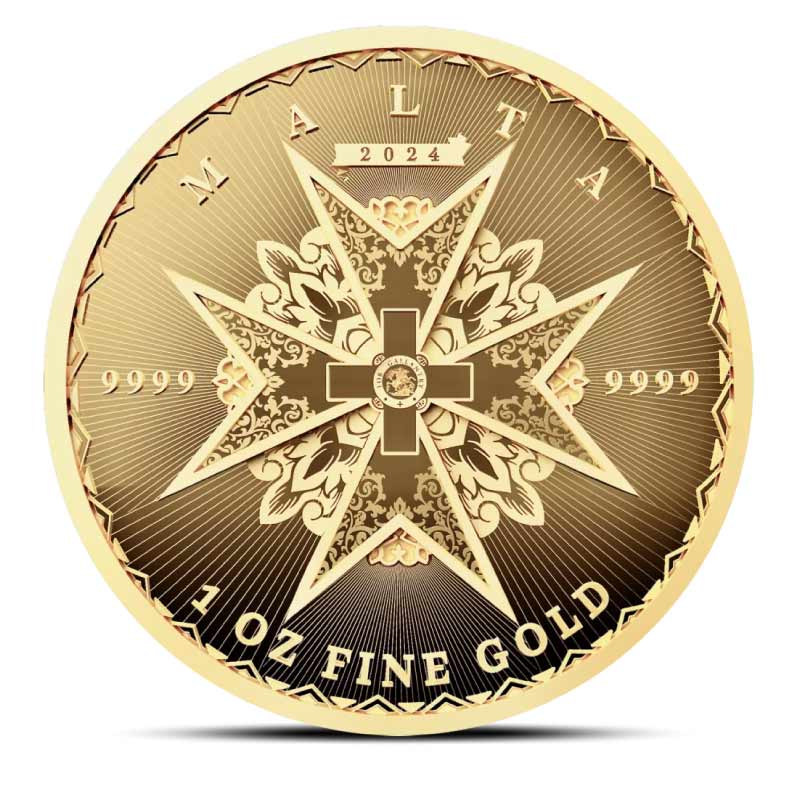 2024 1 oz Malta Maltese Cross Gold Coin (Proof-like)