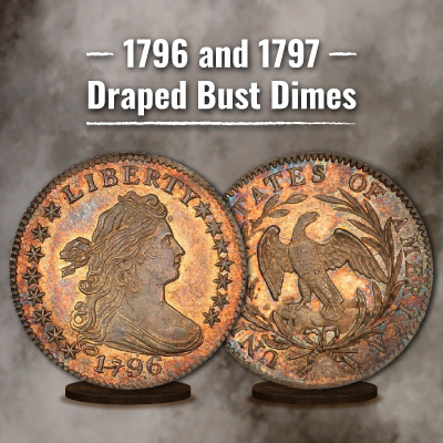 1796 and 1797 Draped Bust Dimes