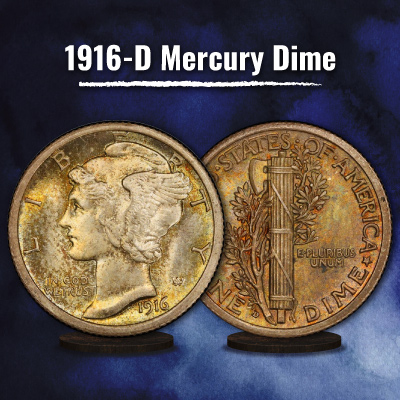 1916-D Mercury Dime
