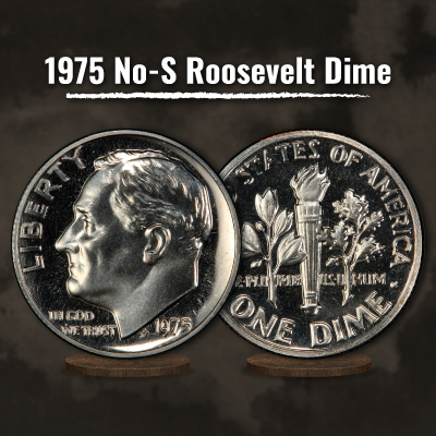 1975 No-S Roosevelt Dime