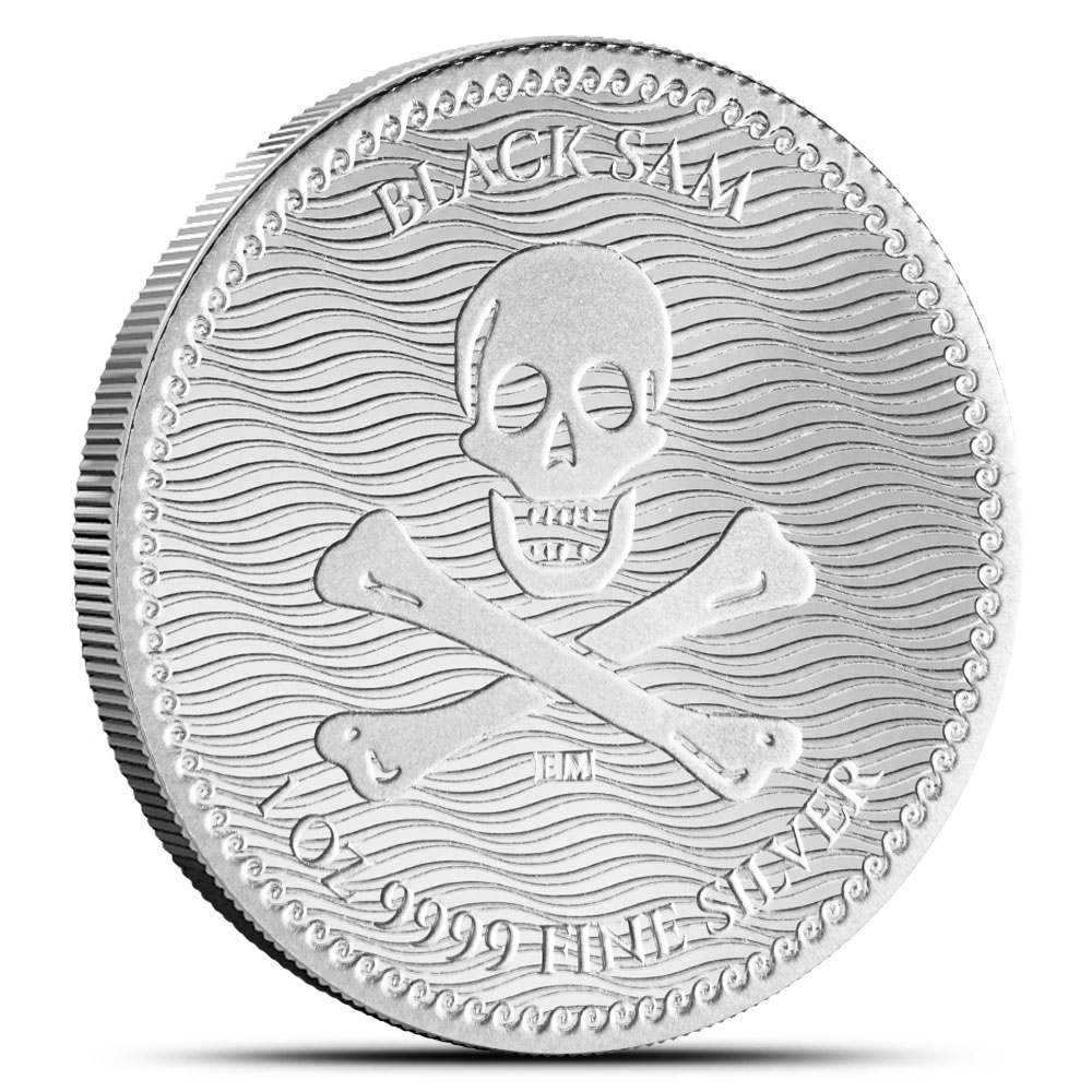 2024 1 oz Niue Jolly Roger: Black Sam Silver Coin (BU)