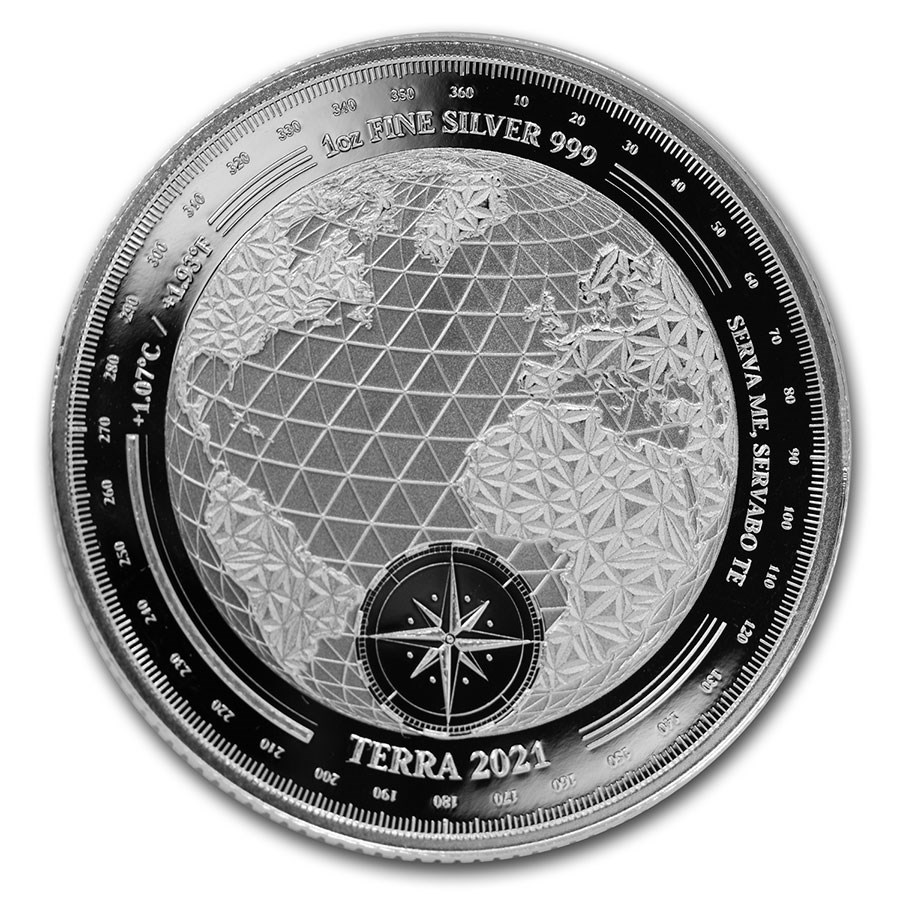 2021 1 oz Tokelau Terra Silver Coin (BU)