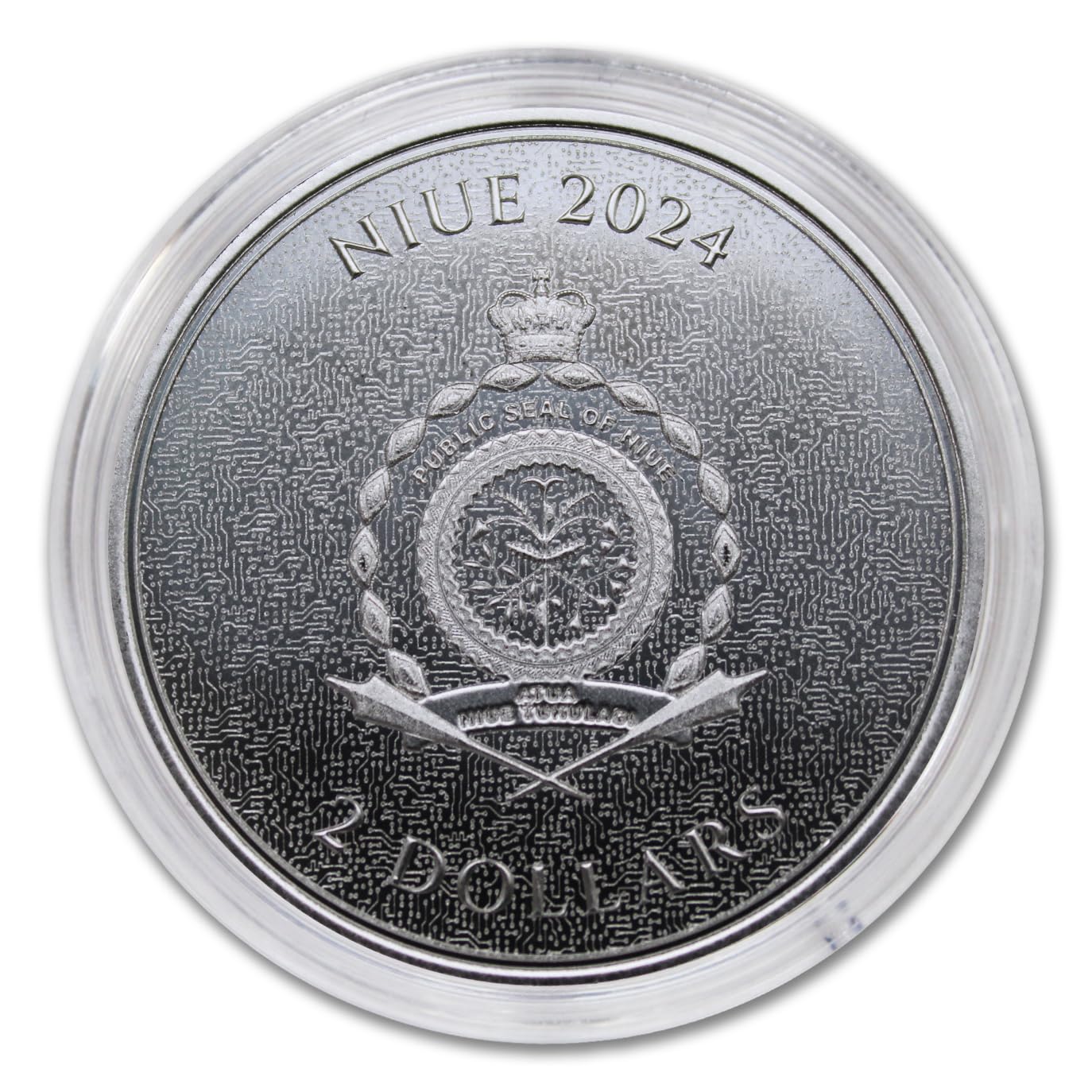 2024 1 oz Niue Crypto Series: Silver Bitcoin (BU)