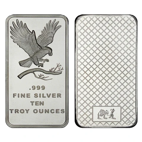 10 oz Eagle Silver Bar (SilverTowne)