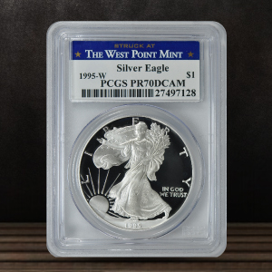 1995-W $1 Silver Eagle, DCAM (Proof) - $86,655.00