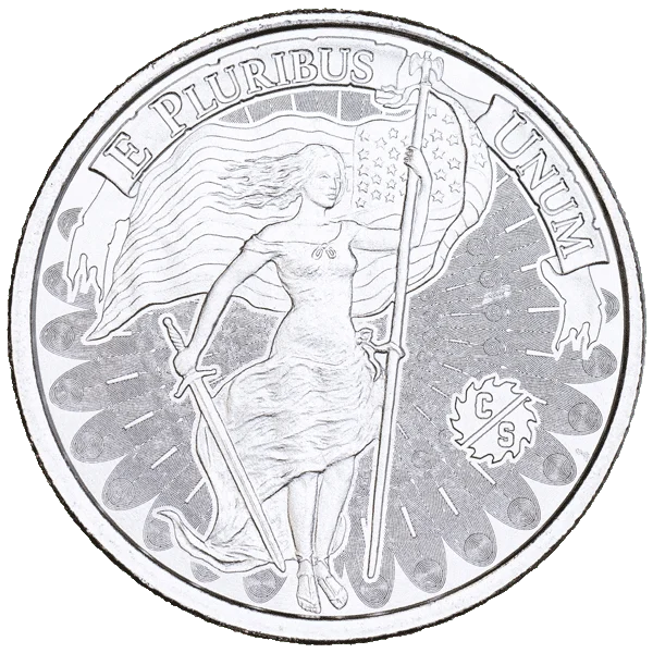1 oz Unity & Liberty Silver Round 999 Fine - Box of 500
