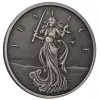 2023 Silver 1 oz Gibraltar Lady Justice Antiqued Coin