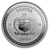 2018 Silver 1 oz Silver Samoa Seahorse BU