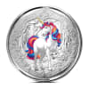 2024 1 oz Fiji Unicorn Blossom Silver Coin (Rainbow Color)
