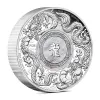 2024 2 oz Double Dragon with Mother of Pearl Insert Silver Coin (Proof)