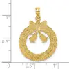 14k-satin-polished-christmas-wreath-charm