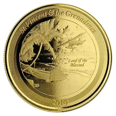 2019 1 oz EC8 St Vincent Grenadines Seaplane Gold Coin (BU) | BOLD