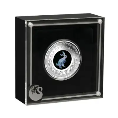 2023 1 oz Perth Opal Lunar Rabbit Silver Proof Coin | BOLD