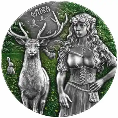 2023 2 oz Ostara Germania Valkyries Silver Coin (UHR) | BOLD