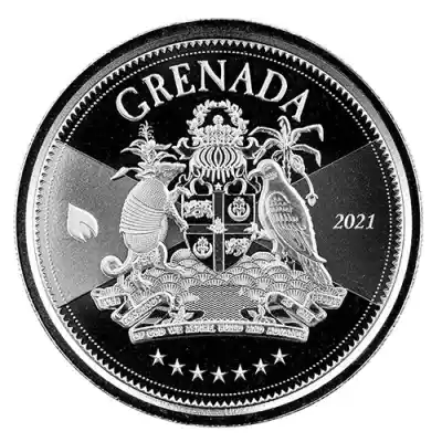 2021 1 oz EC8 Grenada Coat of Arms Silver Coin (BU) | BOLD