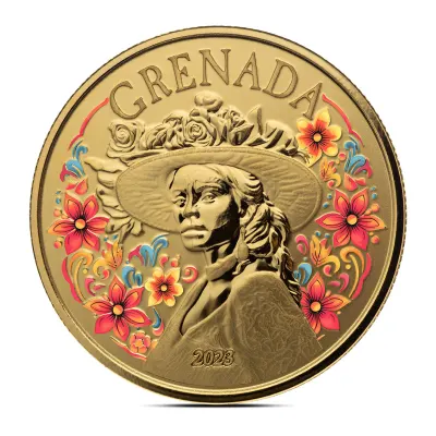 2023 1 oz EC8 Grenada La Diablesse Gold Coin (BU, Colored)