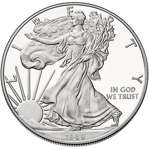 1989 1 oz American Silver Eagle (BU)