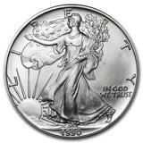 1990 1 oz American Silver Eagle (BU)