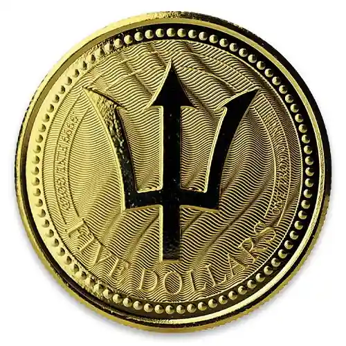 2017 Barbados Trident Gold 1 oz BU