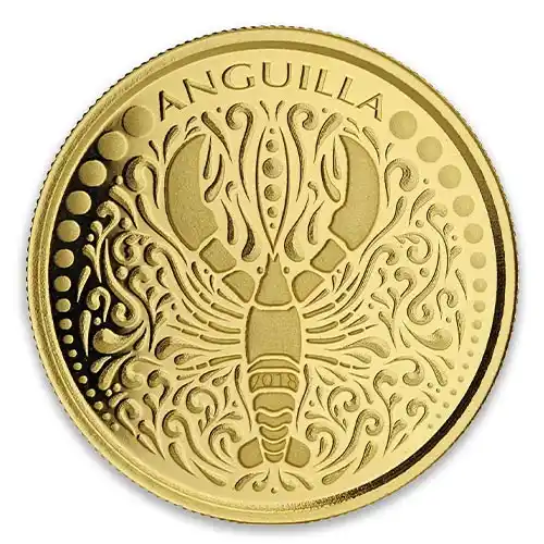 2018 EC8 Anguilla Lobster 1 oz Gold BU