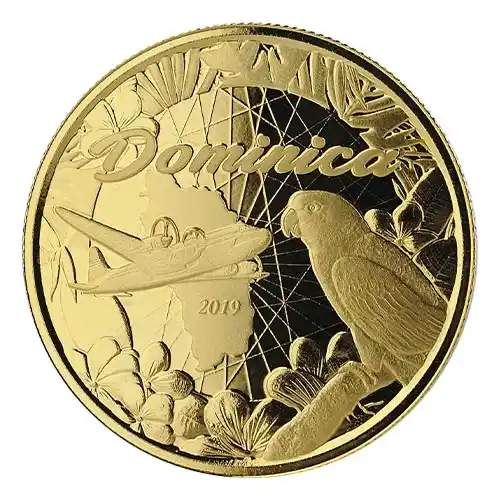2019 EC8 Dominica Nature Isle 1 oz Gold BU