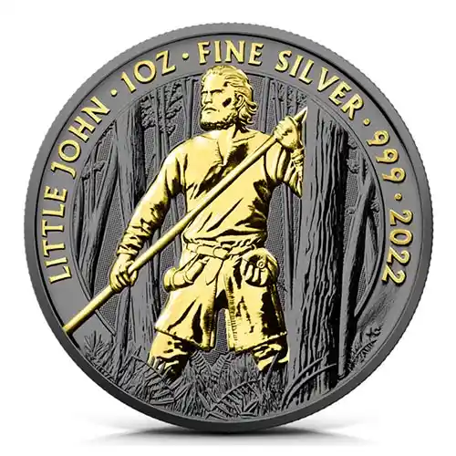 2022 Great Britain Ruthenium Myths & Legends: Little John 1 oz Silver BU