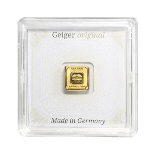 Gold 1 Gram Geiger Edelmetalle Square Bar