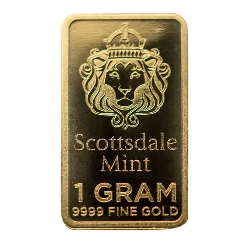 Gold 1 Gram Scottsdale Bar