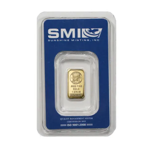 1 Gram Sunshine Mint Gold Bar