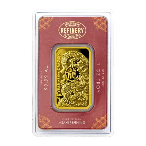 1 oz Asahi Dragon Gold Bar (In Assay)
