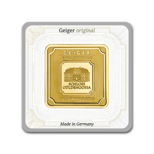 Gold 1 oz Geiger Edelmetalle Square Bar