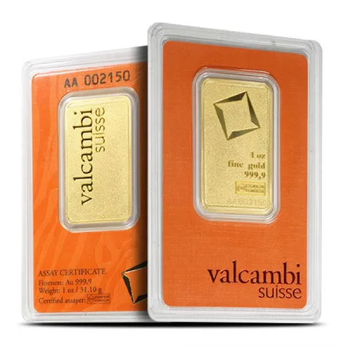 1 oz Valcambi Matte Gold Bar