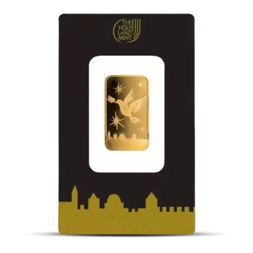 10 Gram Holy Land Mint Dove of Peace Gold Bar