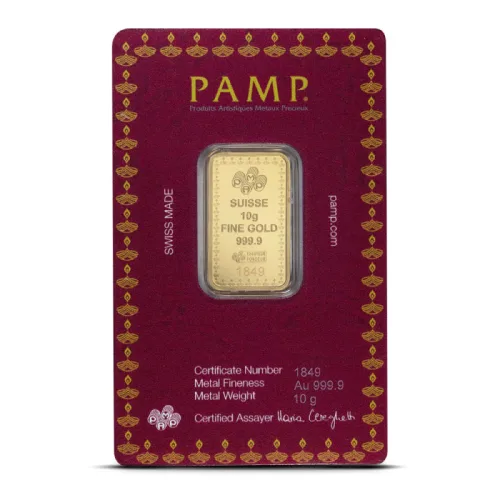 10 Gram PAMP Diwali Gold Bar