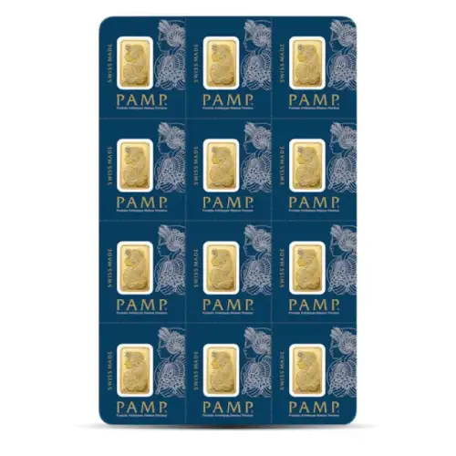 12x1 Gram PAMP Suisse Multigram Gold Bar
