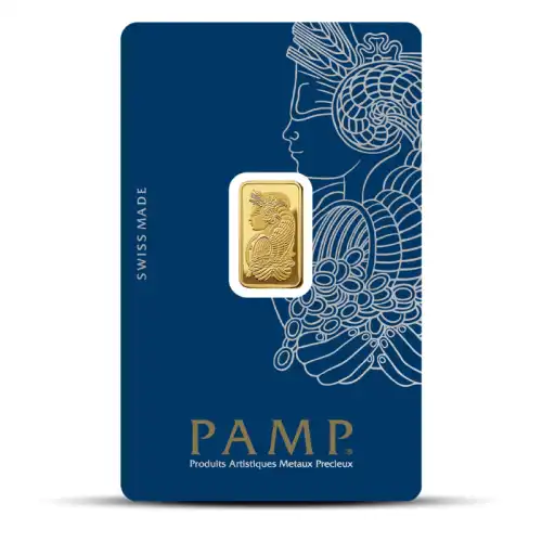 2.5 Gram PAMP Fortuna Gold Bar