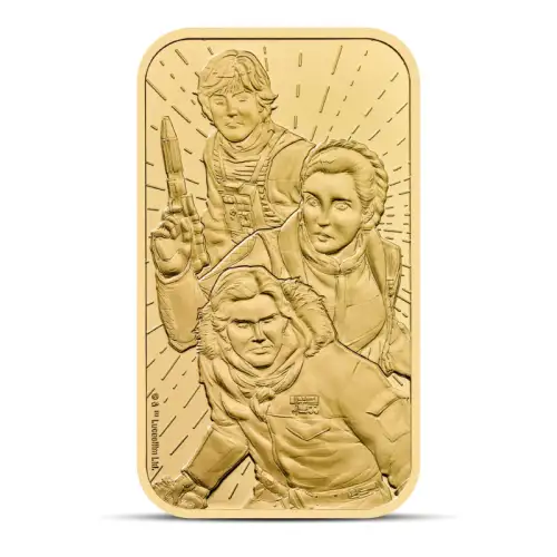 2024 1 oz Royal Mint Star Wars Light Side Gold Bar