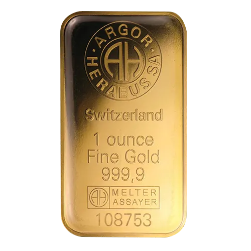 Gold 1 oz Argor-Heraeus Bar