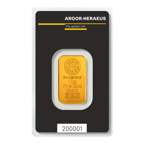 Gold Argor-Heraeus KineBar - 10 Gram