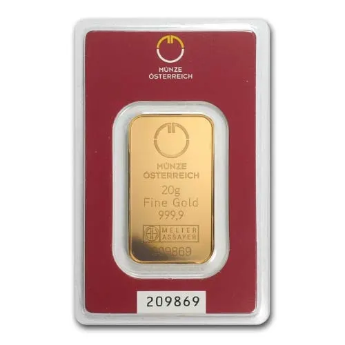 Gold Austria Bar - 20 Gram